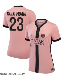 Billige Fotballdrakt Paris Saint-Germain Randal Kolo Muani #23 Replika Tredjedrakt Dame 2024-25 Kortermet